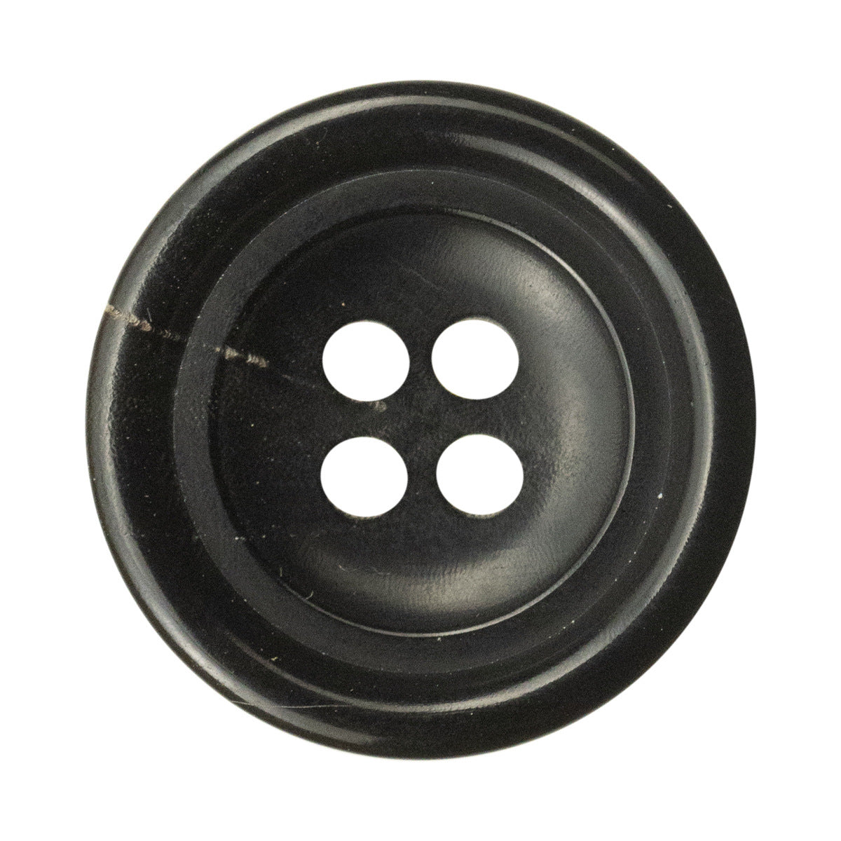 20mm Black Four-Hole Real Horn Buttons for Suits,Jackets 10pcs - Lots of Buttons