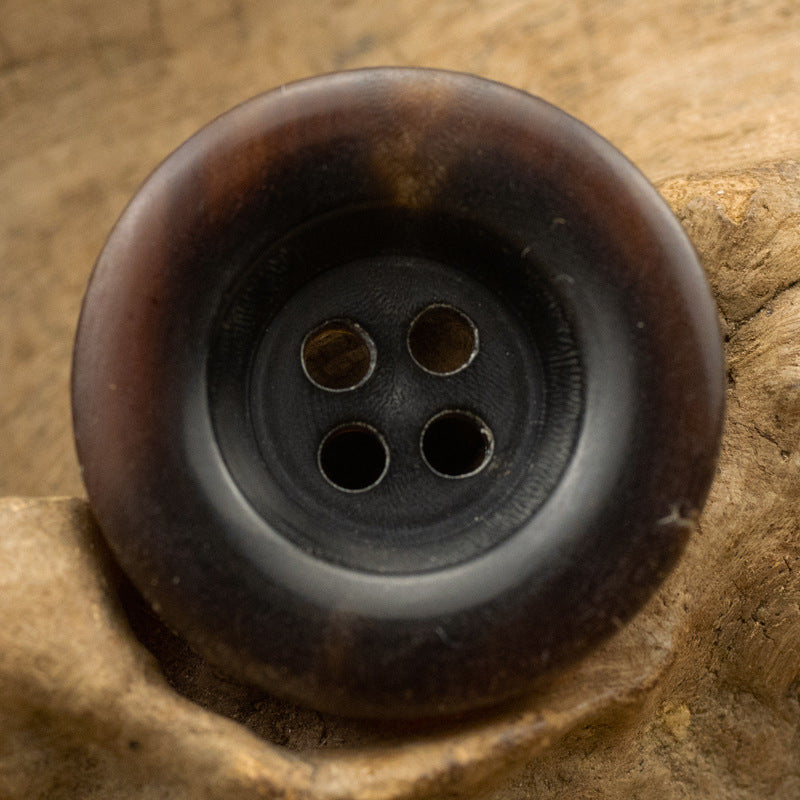 Thickened Bowl Shaped Horn 4 Hole Buttons 10pcs - Lots of Buttons