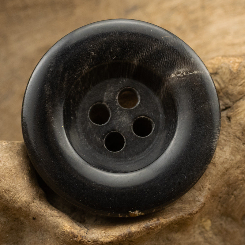 Thickened Bowl Shaped Horn 4 Hole Buttons 10pcs - Lots of Buttons