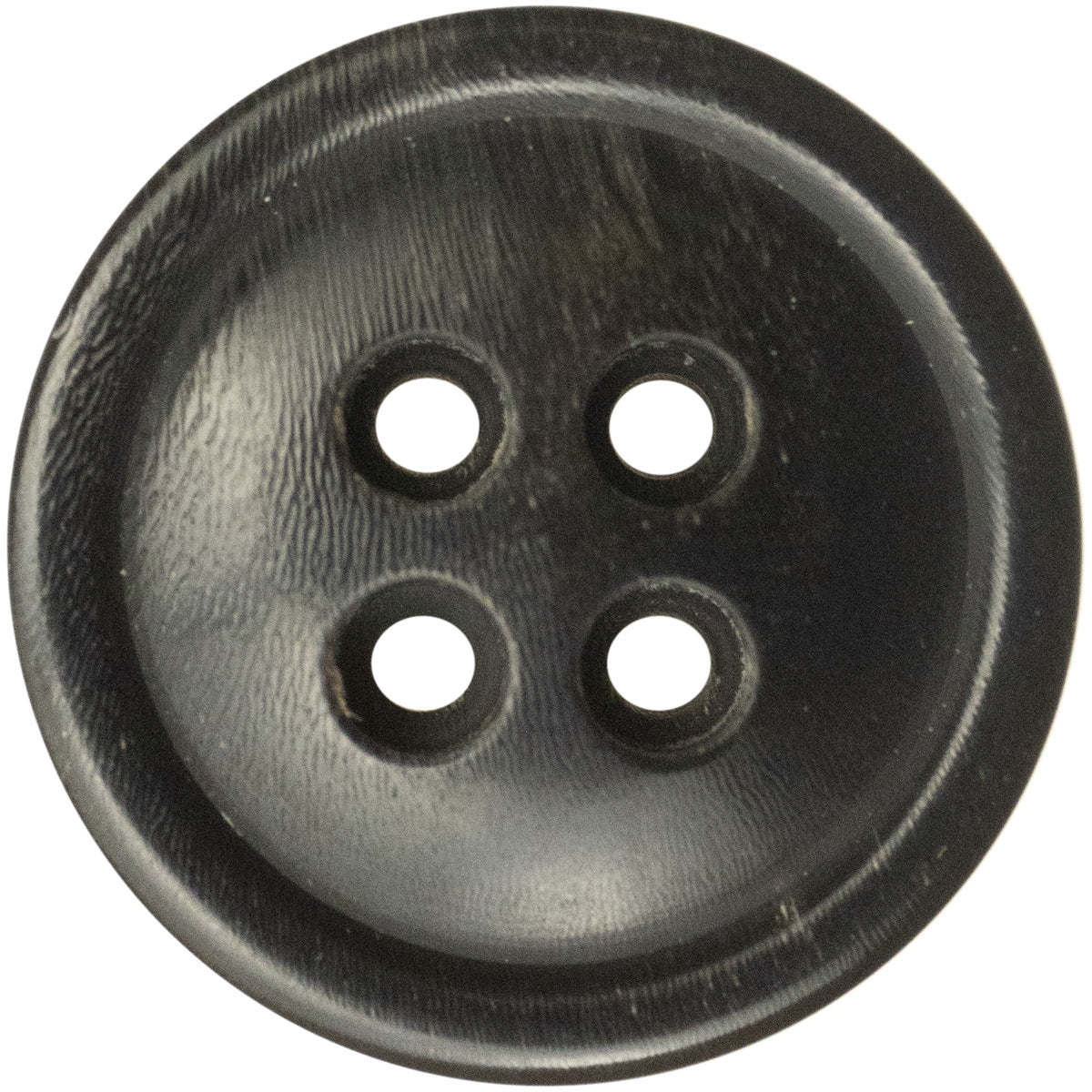 25mm Black Genuine Horn Buttons for High-End Cashmere Coats 6pcs - Lots of Buttons