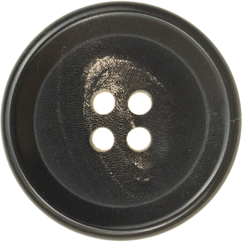 15-25mm Vintage Dark Coffee Black Genuine Horn Buttons 10pcs - Lots of Buttons