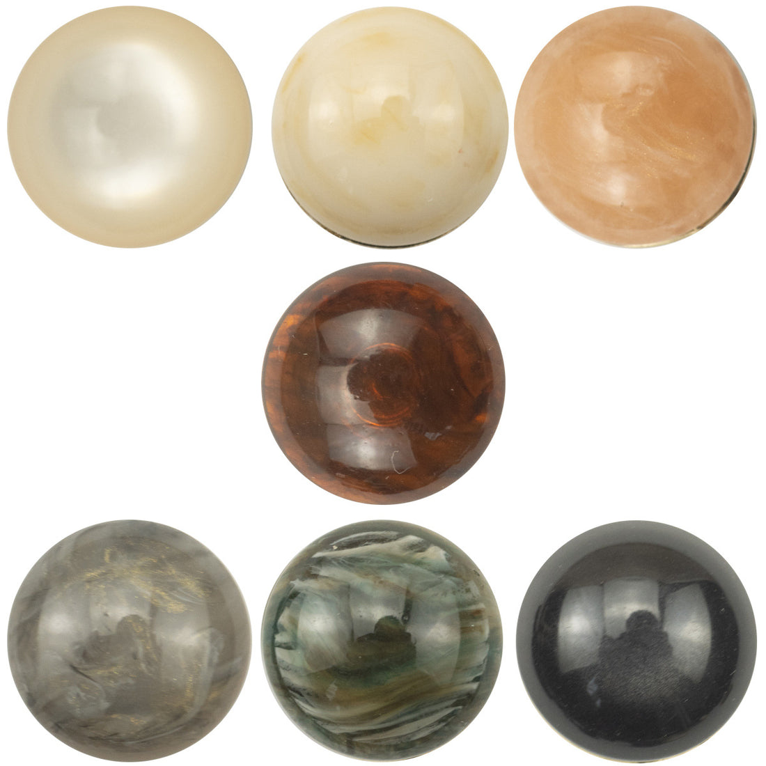 Chinese Style Cheongsam Hanfu Stone Metal Shank Buttons,10pcs - Lots of Buttons
