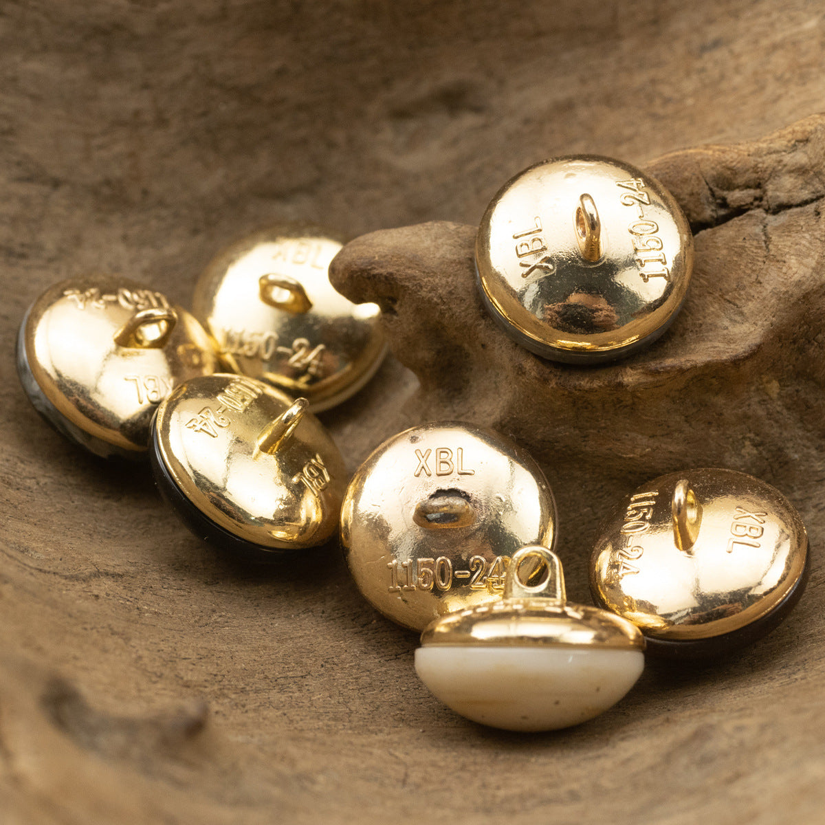 Chinese Style Cheongsam Hanfu Stone Metal Shank Buttons,10pcs - Lots of Buttons