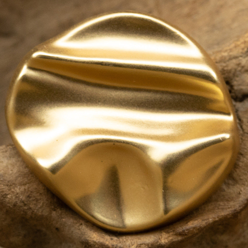 Irregular Geometric Matte Silver Gold Metal Shank Buttons,10pcs - Lots of Buttons