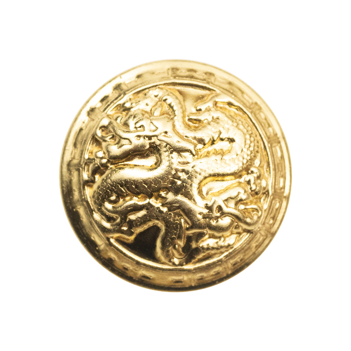 Vintage Chinese Dragon Hollow Brass Metal Shank Button,10pcs - Lots of Buttons