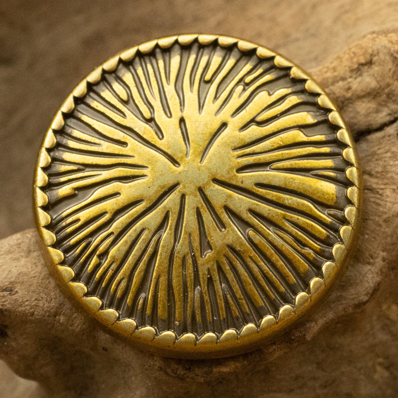 Antiqued Bronze Irregular Shank Metal Buttons for Vintage Suit 10Pcs - Lots of Buttons