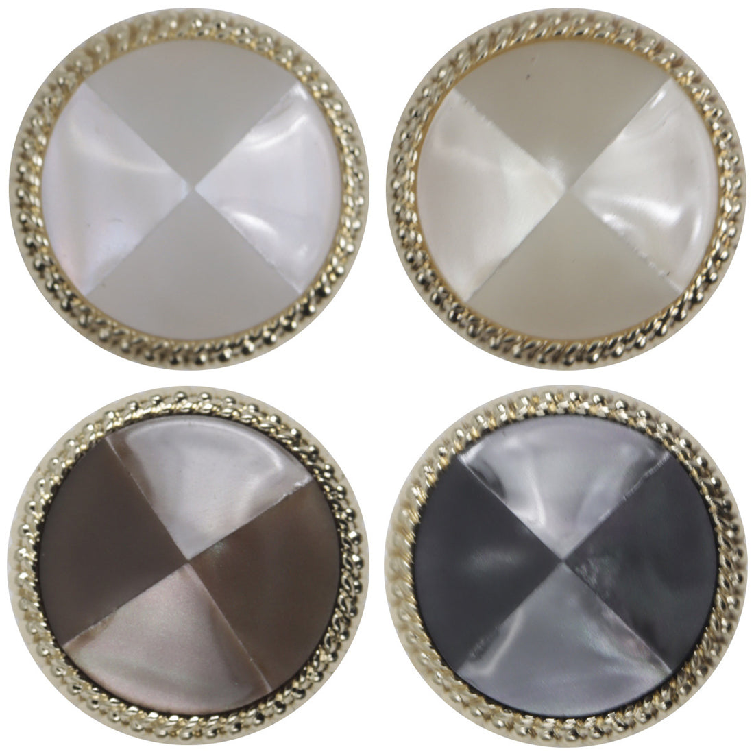 Resin Tortoise Shell-Shaped Button with Gold Metal Base 10pcs - Lots of Buttons