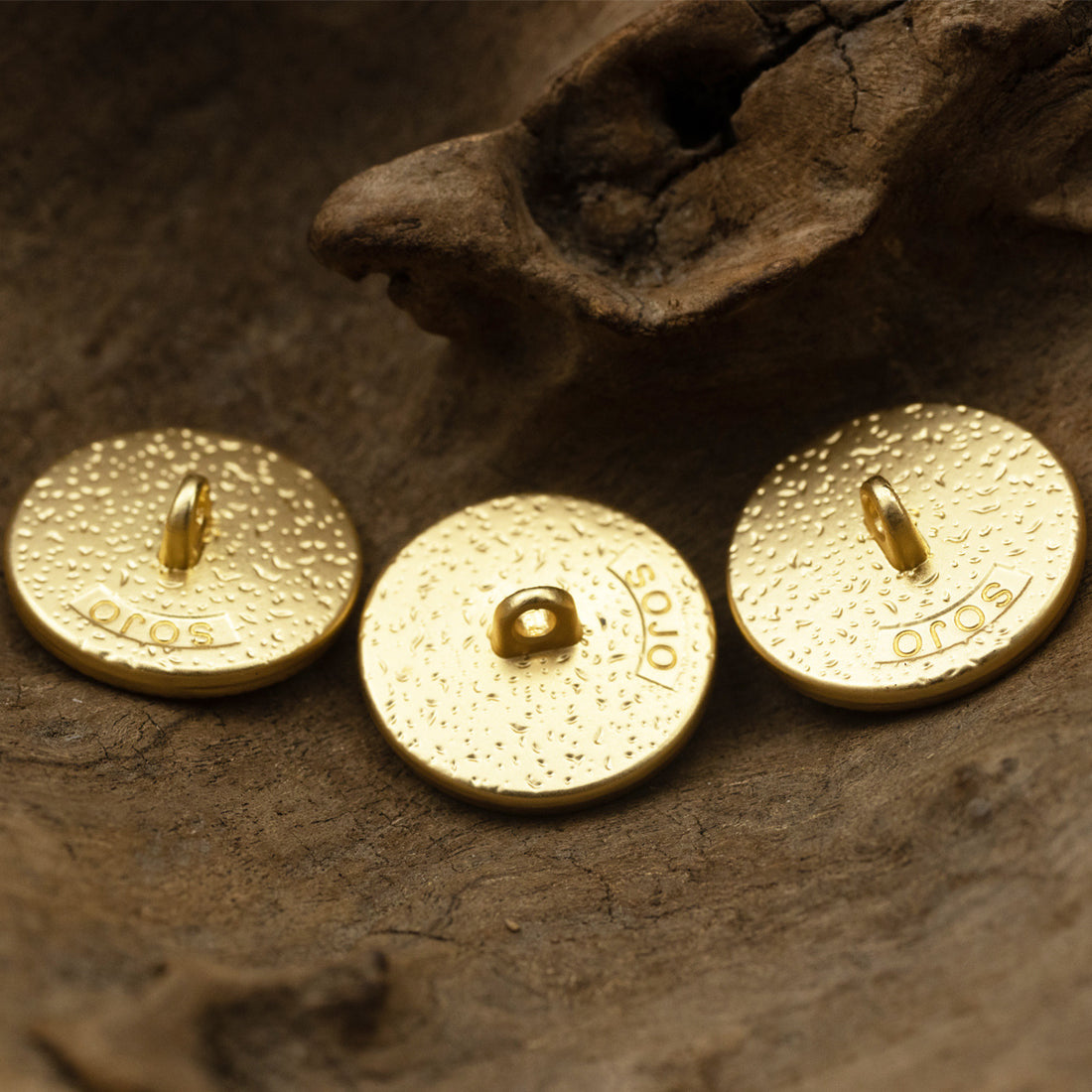 Premium French Retro Golden Metal Base Pearl Glaze Shank Button 10pcs - Lots of Buttons