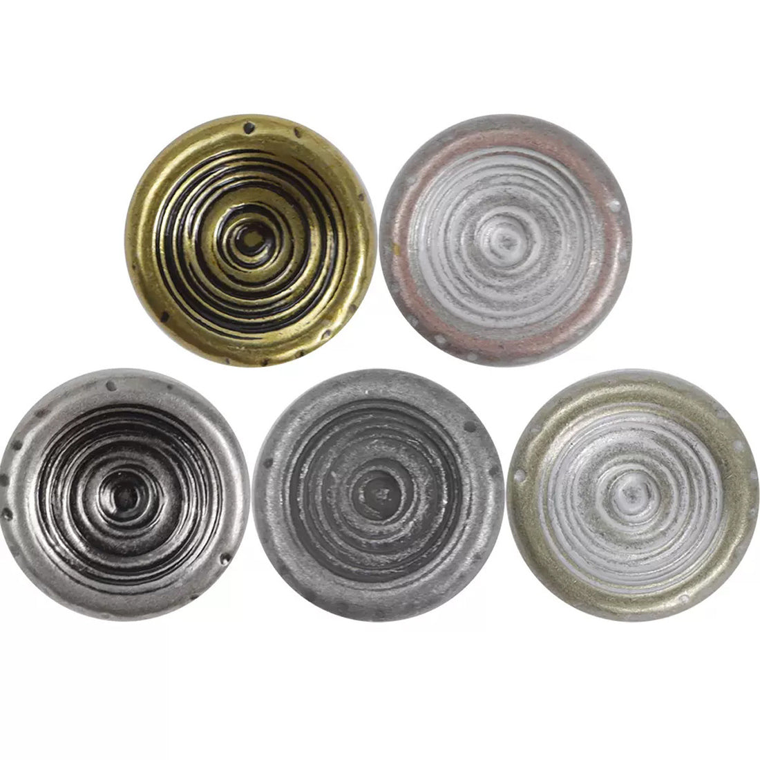 Antique Color Bowl-Shaped Shank Metal Buttons,10PCS - Lots of Buttons