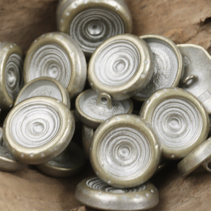 Antique Color Bowl-Shaped Shank Metal Buttons,10PCS - Lots of Buttons