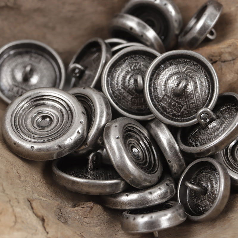 Antique Color Bowl-Shaped Shank Metal Buttons,10PCS - Lots of Buttons