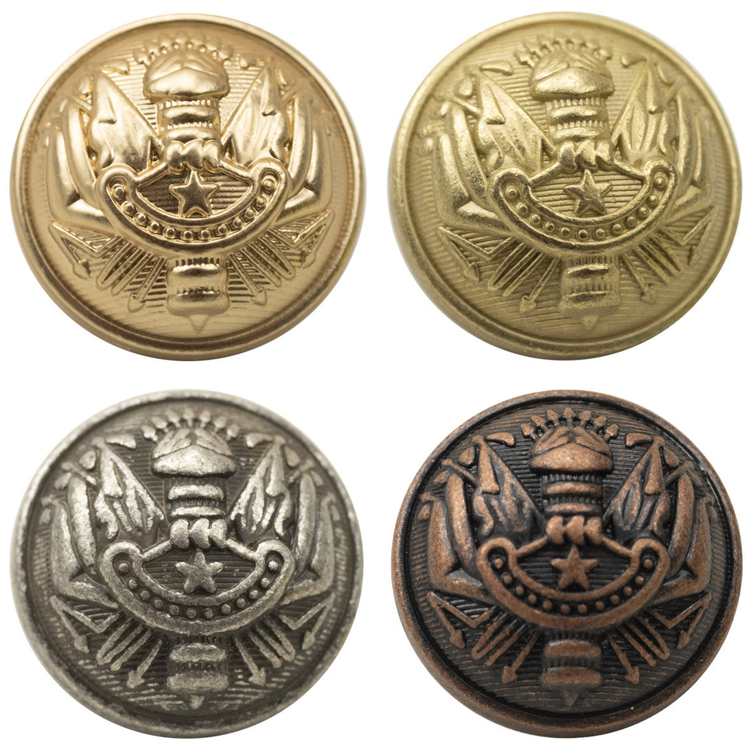 Chinese Style Opera Flag Antique Silver Metal Shank Buttons 10pcs - Lots of Buttons