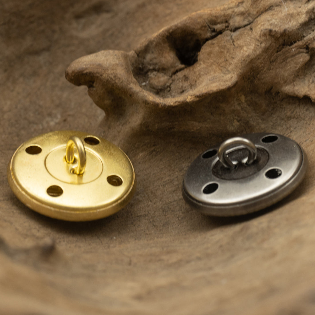 British Anchor Pattern,Vintage Gold and Silver Brass Buttons 20 Pack - Lots of Buttons