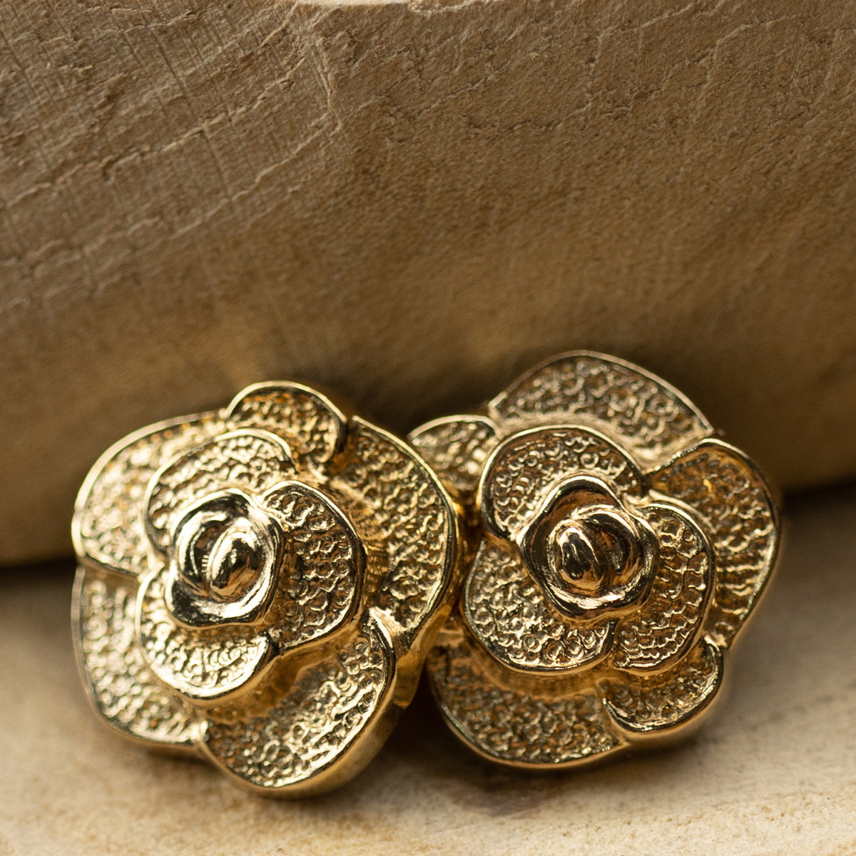 Golden Rose Metal Buttons for Children's Cardigans 20pcs - Lots of Buttons