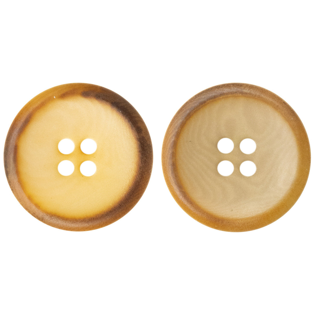 Burnt Yellow Natural Fruit Buttons for Retro Linen Shirts 10pcs - Lots of Buttons
