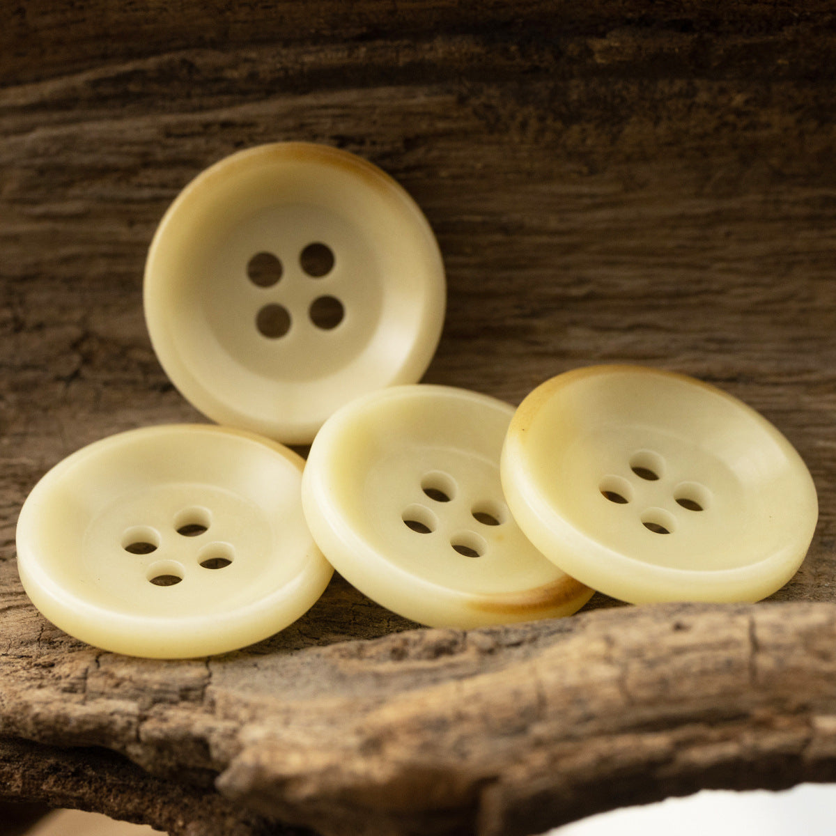 18mm Light Yellow Eco-Friendly Fruit Buttons for Knitwear 10pcs - Lots of Buttons