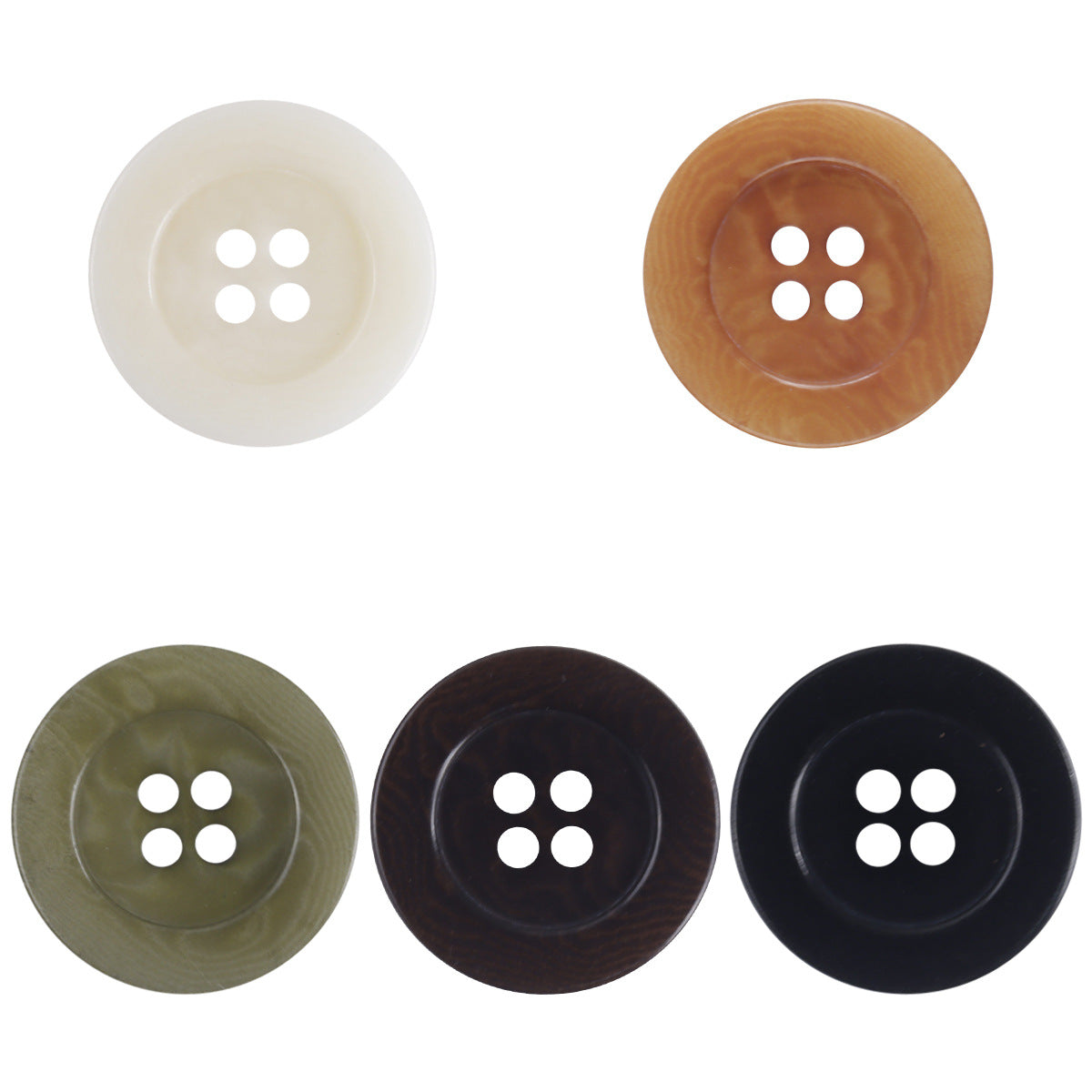 Red-Orange Natural Tagut Nut Buttons for Shirts Cardigans 10pcs - Lots of Buttons