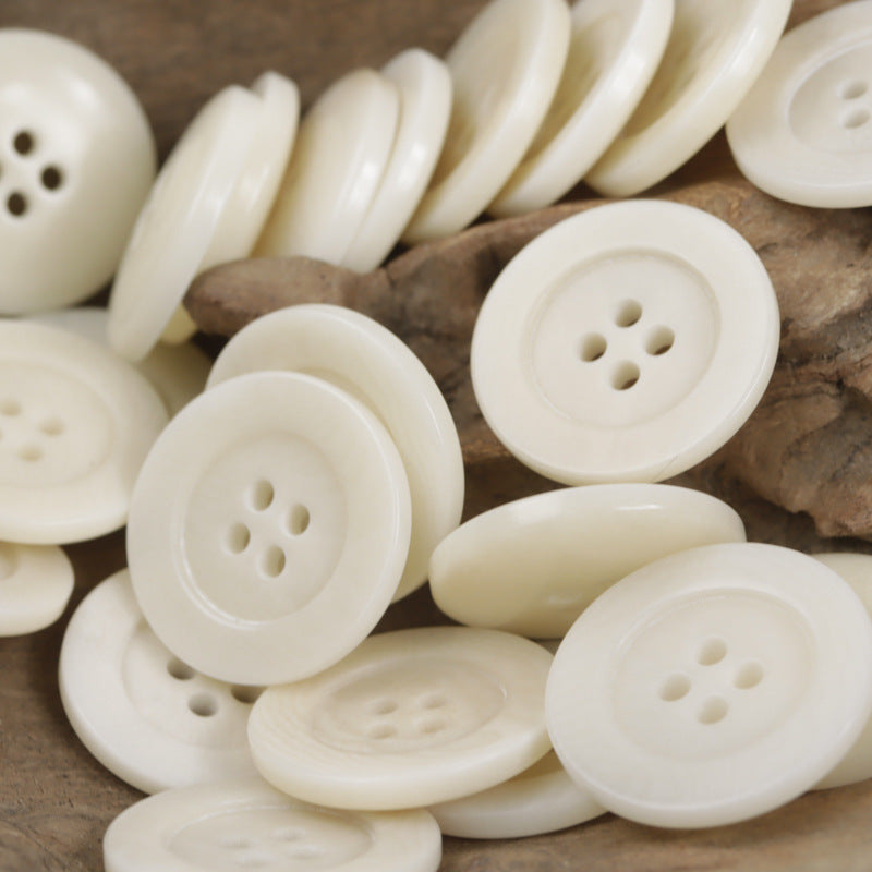 Red-Orange Natural Tagut Nut Buttons for Shirts Cardigans 10pcs - Lots of Buttons