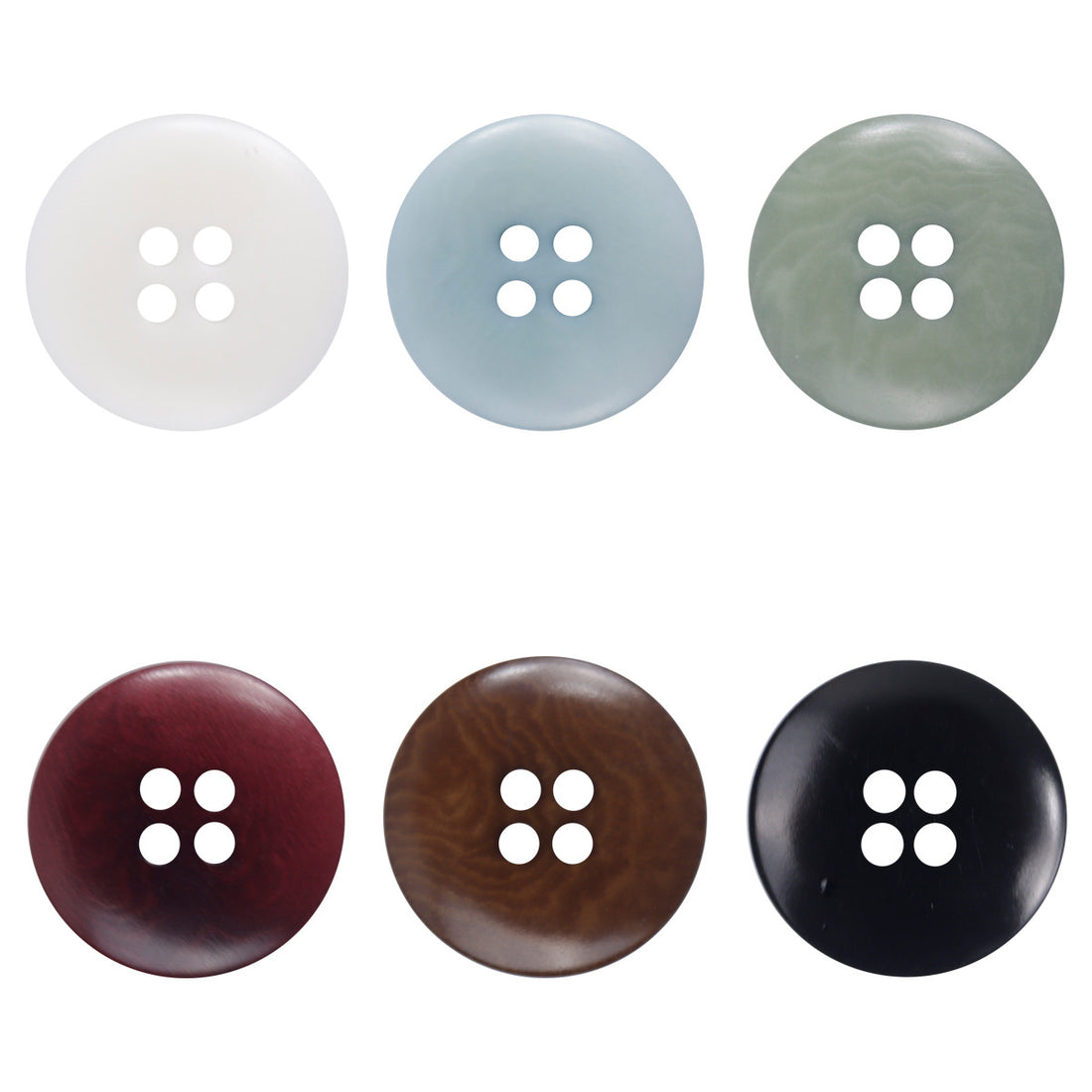 Eco-Friendly Natural Palm Fruit Buttons 30 Pack - Lots of Buttons