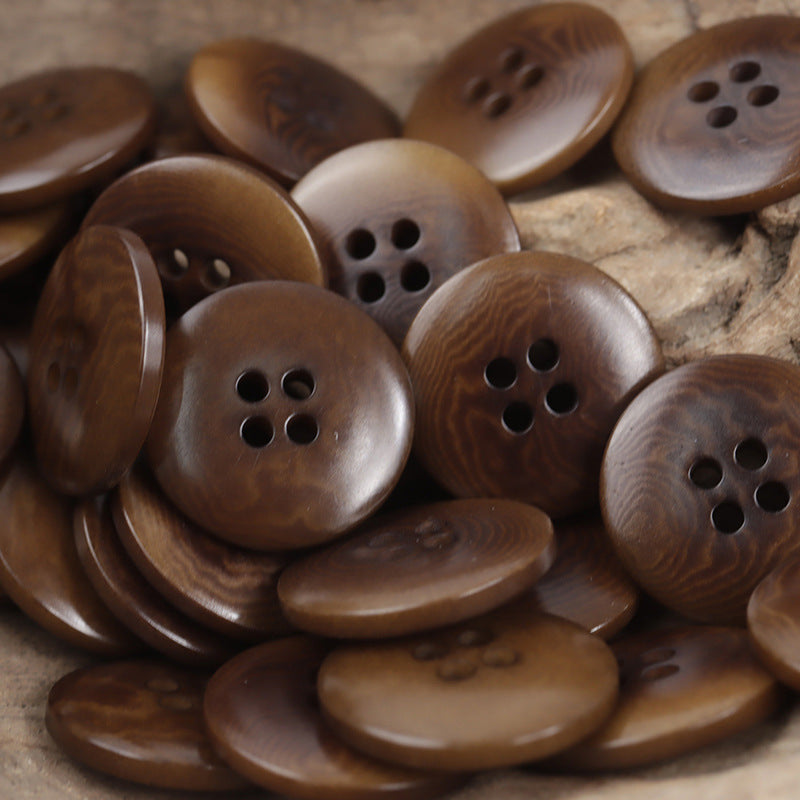 Eco-Friendly Natural Palm Fruit Buttons 30 Pack - Lots of Buttons