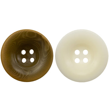White Green Natural Fruit Buttons for Linen Suits 10pcs - Lots of Buttons