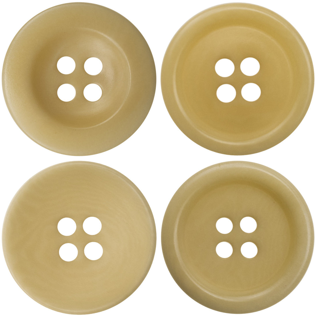 15-20MM Light Yellow Eco-Friendly Fruit Buttons 10pcs - Lots of Buttons
