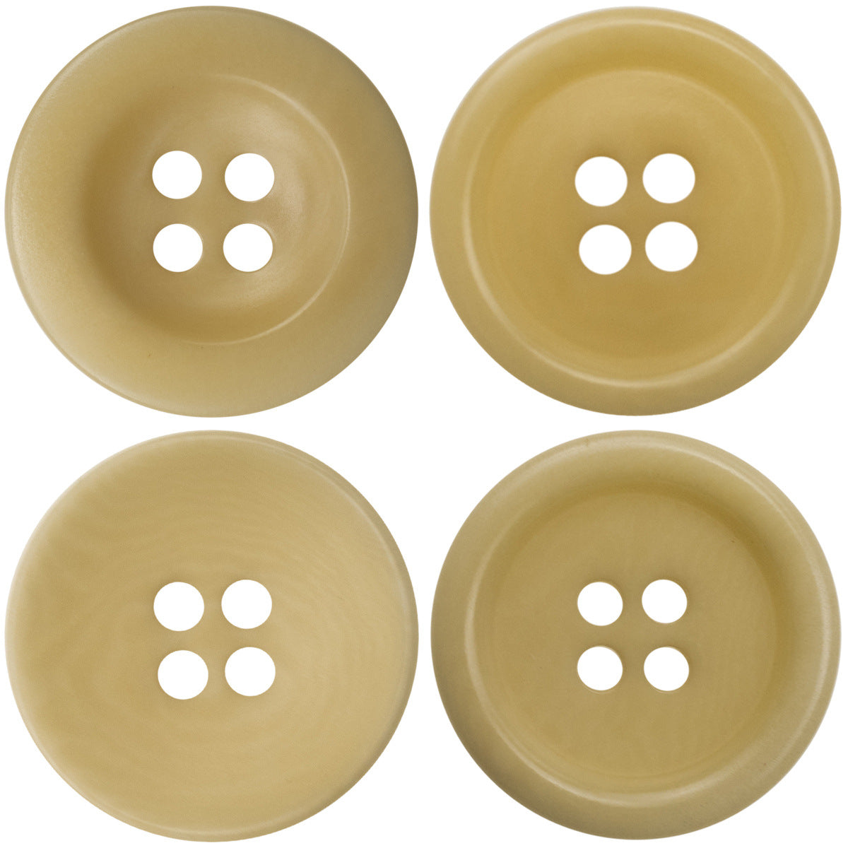 15-20MM Light Yellow Eco-Friendly Fruit Buttons 10pcs - Lots of Buttons