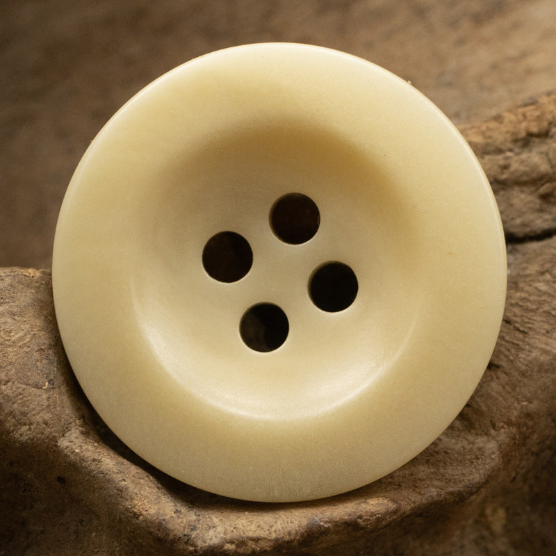 15-20MM Light Yellow Eco-Friendly Fruit Buttons 10pcs - Lots of Buttons
