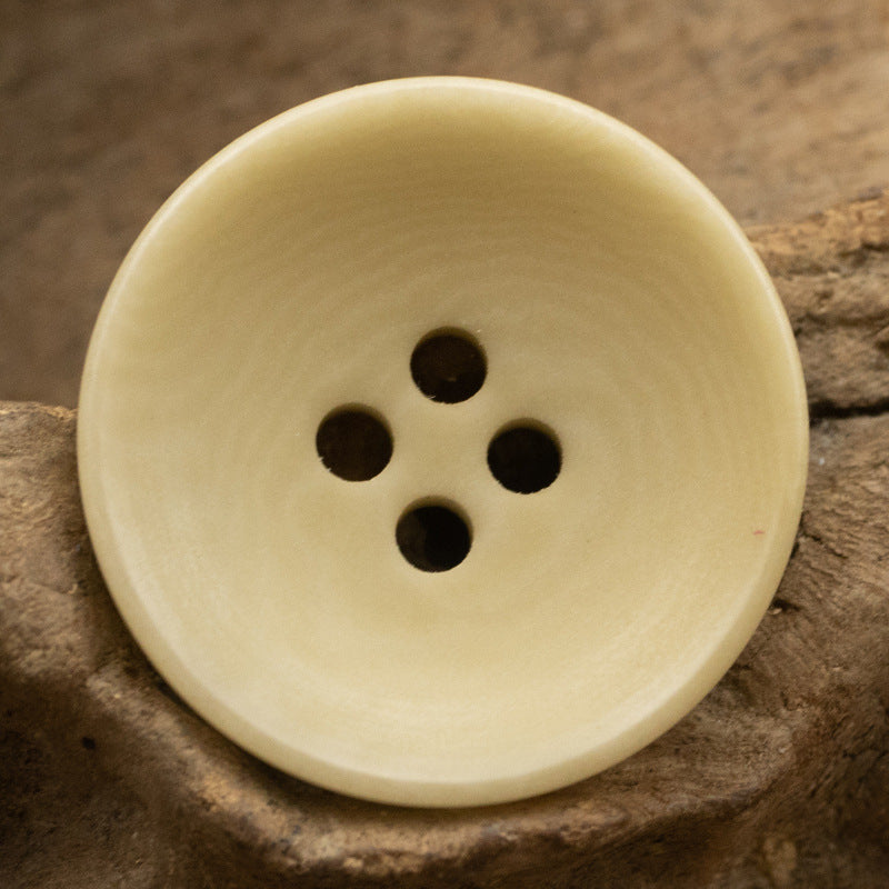 15-20MM Light Yellow Eco-Friendly Fruit Buttons 10pcs - Lots of Buttons