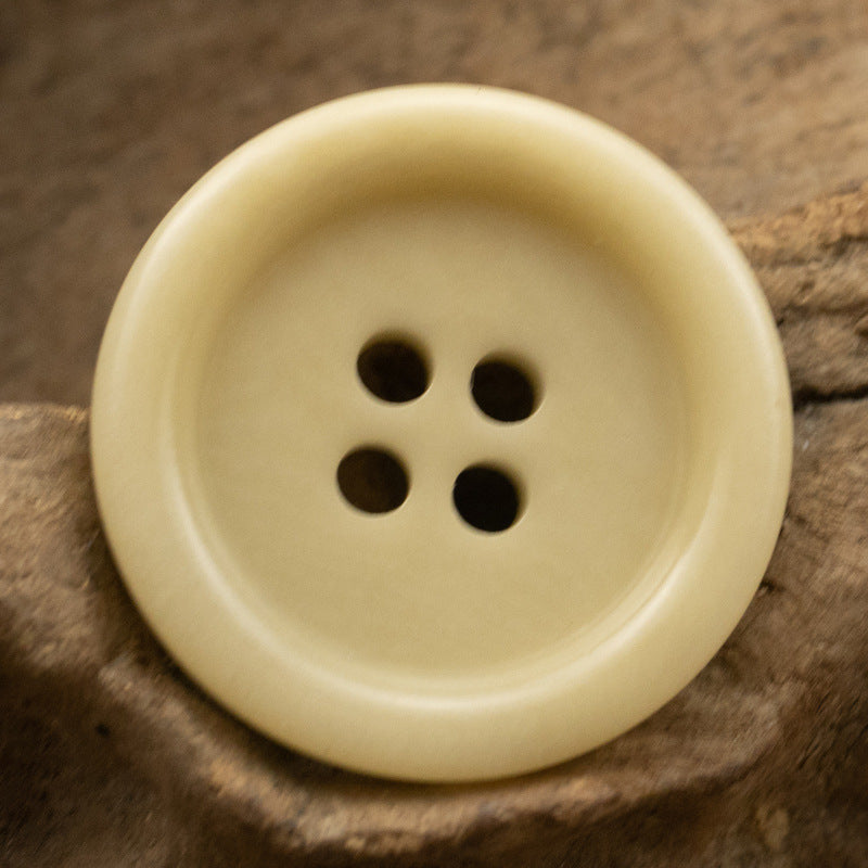 15-20MM Light Yellow Eco-Friendly Fruit Buttons 10pcs - Lots of Buttons
