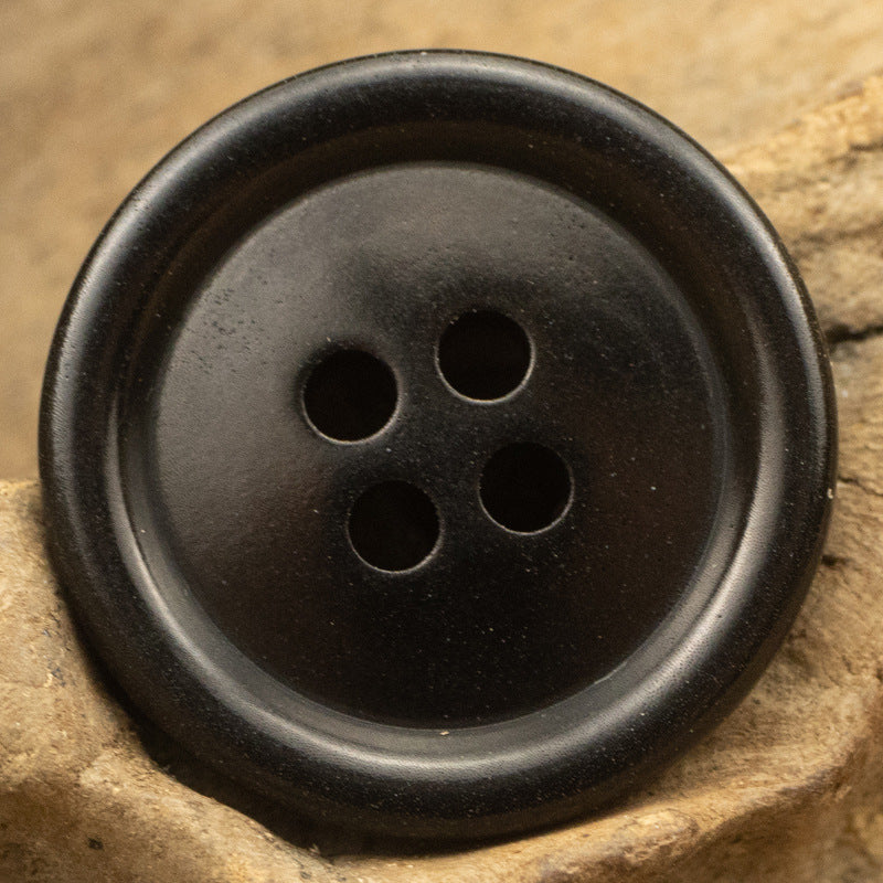 Round Black Tagut Nut Buttons for Men's Women's Casual Suit - 10pcs - Lots of Buttons