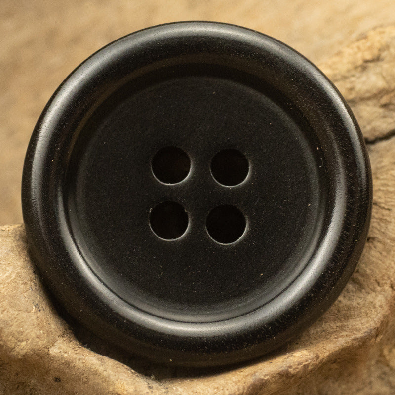 Round Black Tagut Nut Buttons for Men's Women's Casual Suit - 10pcs - Lots of Buttons