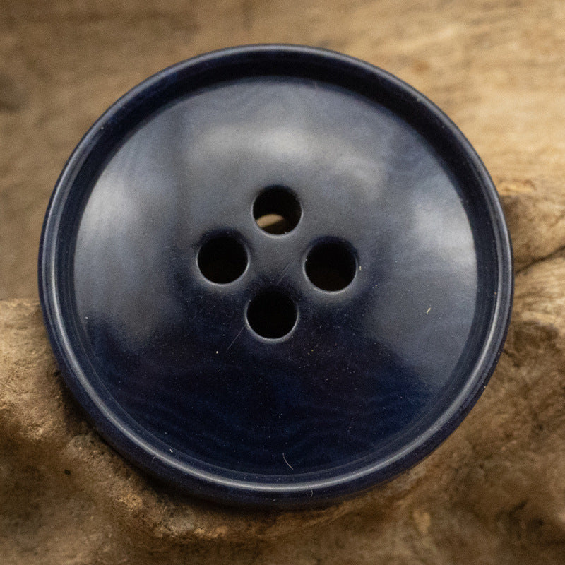 Sustainable Corozo Buttons Slim Edged Ripple 10PCS - Lots of Buttons