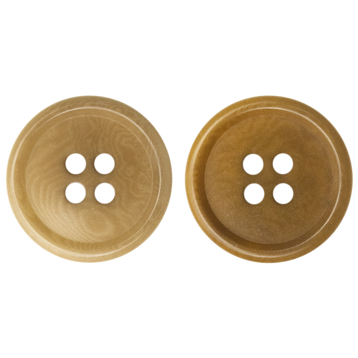 15MM/20MM Khaki Eco-Friendly and Sustainable Fruit Buttons 10pcs - Lots of Buttons