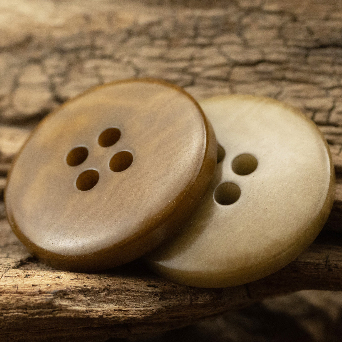 15MM/20MM Khaki Eco-Friendly and Sustainable Fruit Buttons 10pcs - Lots of Buttons