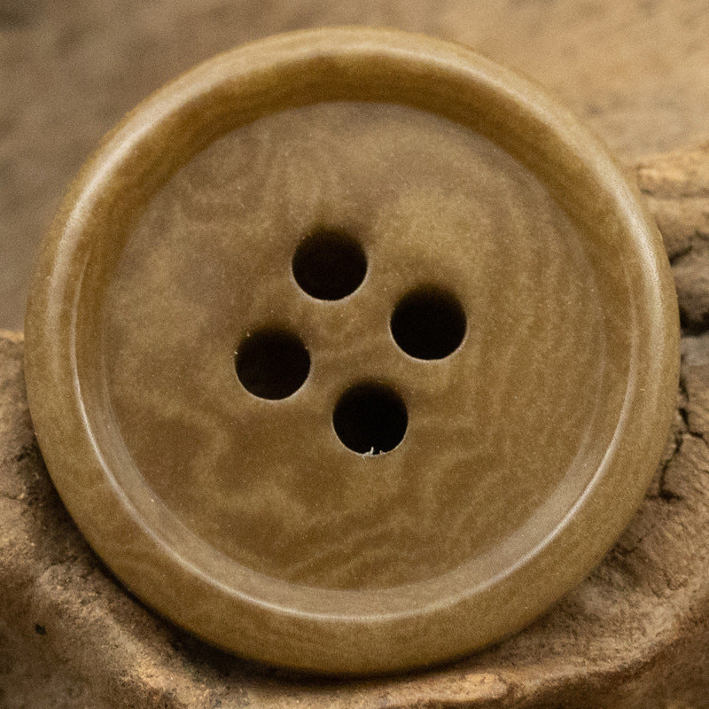 15MM/20MM Khaki Eco-Friendly and Sustainable Fruit Buttons 10pcs - Lots of Buttons
