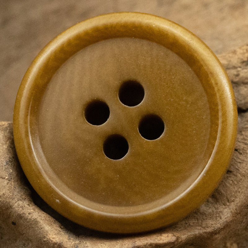 15MM/20MM Khaki Eco-Friendly and Sustainable Fruit Buttons 10pcs - Lots of Buttons