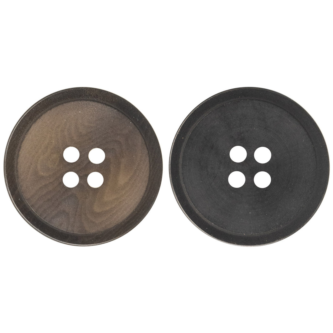 15-25MM Matte Black Brown Eco-Friendly Fruit Buttons 10pcs - Lots of Buttons