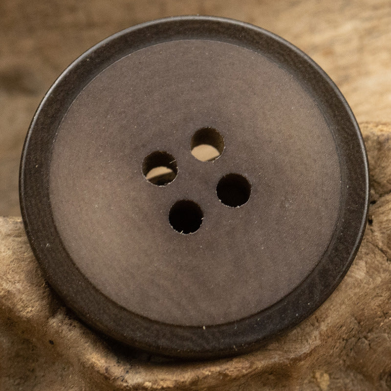 15-25MM Matte Black Brown Eco-Friendly Fruit Buttons 10pcs - Lots of Buttons