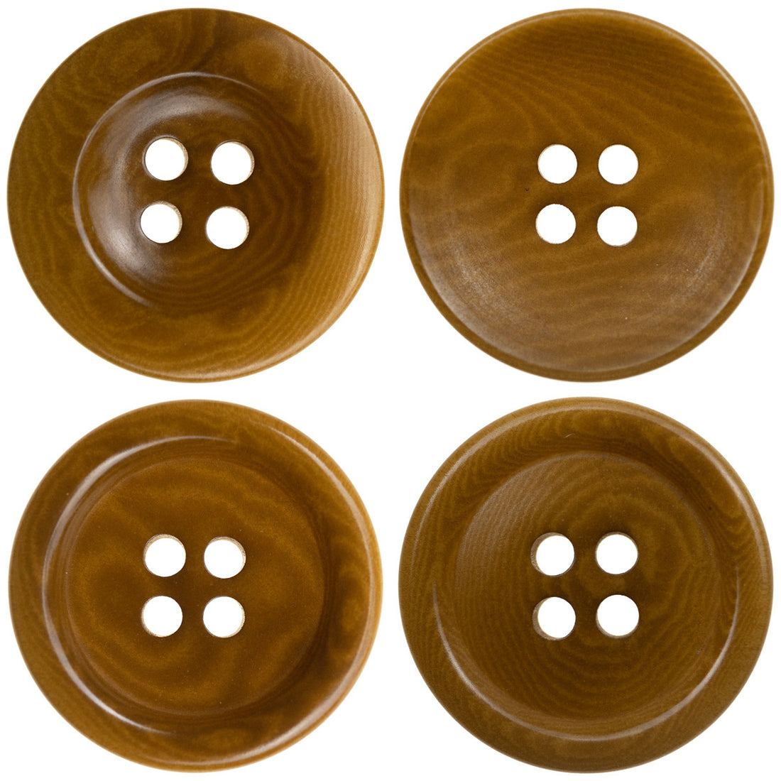 15-20mm Khaki Yellow Sustainable Fruit Buttons for Cardigans 10pcs - Lots of Buttons