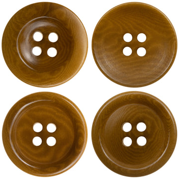 15-20mm Khaki Yellow Sustainable Fruit Buttons for Cardigans 10pcs - Lots of Buttons