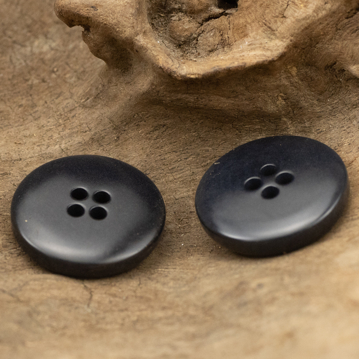 Dark Blue Distressed Burnished Fruit Buttons for Jackets and Suits 10pcs - Lots of Buttons