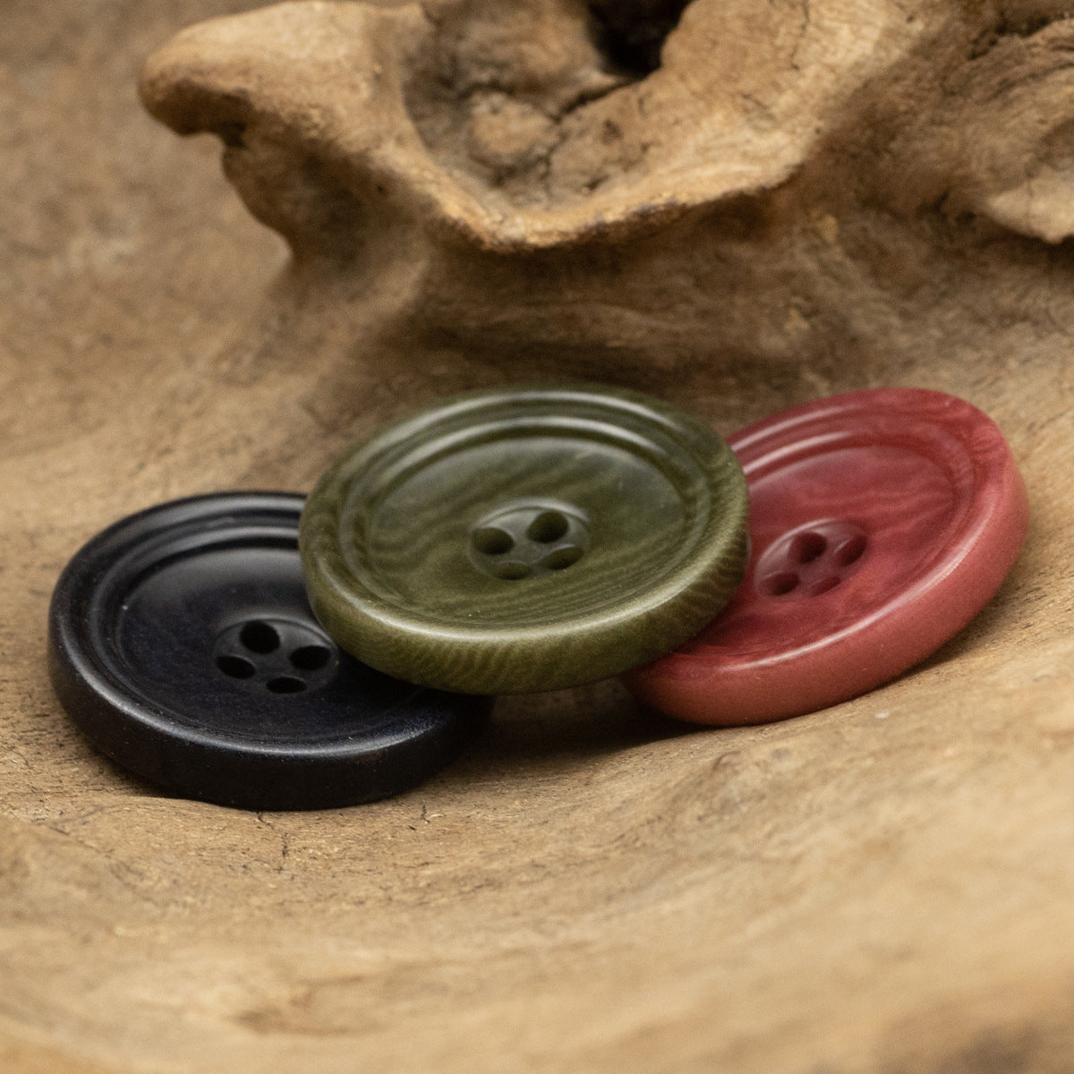 Sustainable Natural Palm Fruit Trouser Buttons 10pcs - Lots of Buttons