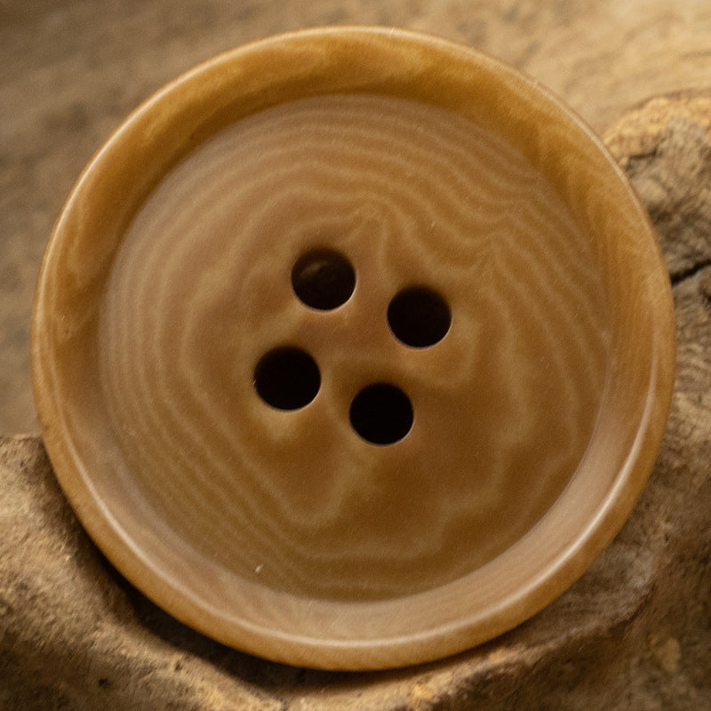 French Natural Tagut Nut Buttons for College Style Suits 10pcs - Lots of Buttons