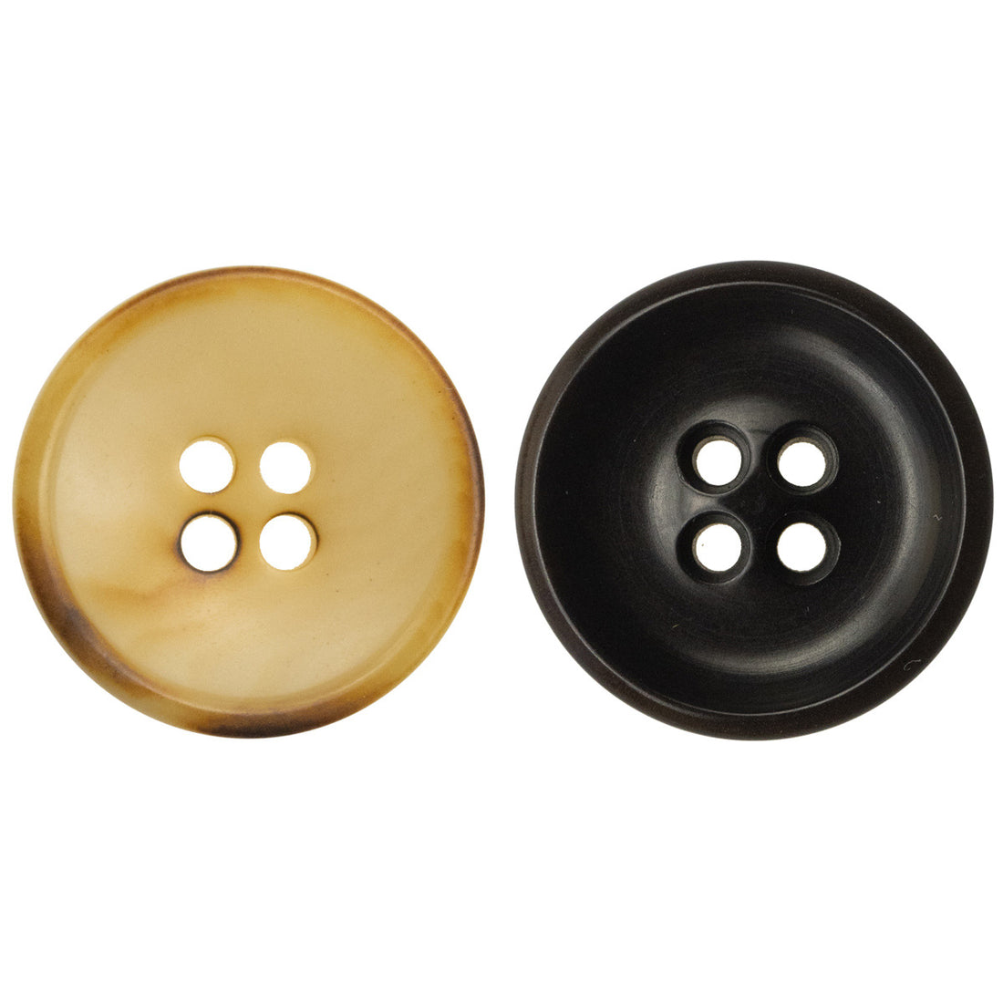 Burnished Natural Corozo Tagua Nut Buttons 10pcs - Lots of Buttons