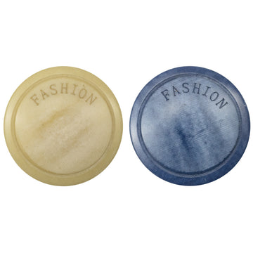Klein Blue and Beige Fruit Fashion Buttons for Jackets 5pcs - Lots of Buttons