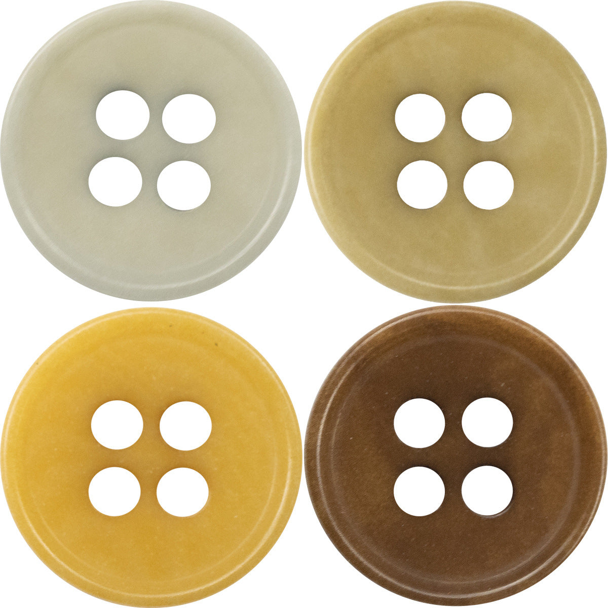 11.5/12.5mm Natural Fruit Buttons for Neutral Fashion Shirts 10pcs - Lots of Buttons
