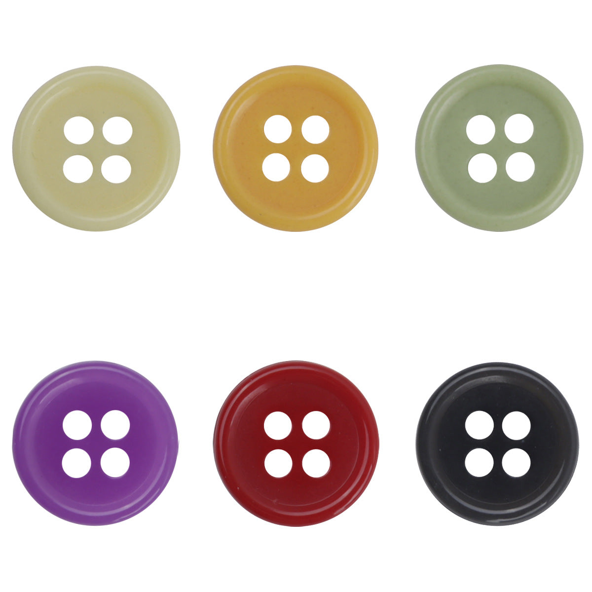 12.5mm Round Colorful Urea Buttons for Children's Beach Shirts 60 Pack - Lots of Buttons