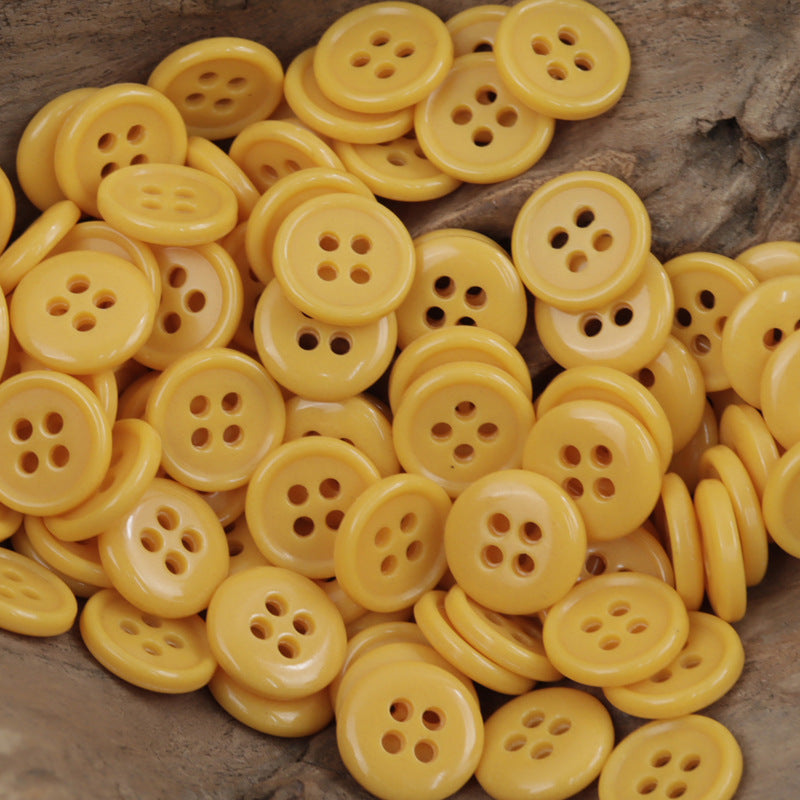 12.5mm Round Colorful Urea Buttons for Children's Beach Shirts 60 Pack - Lots of Buttons