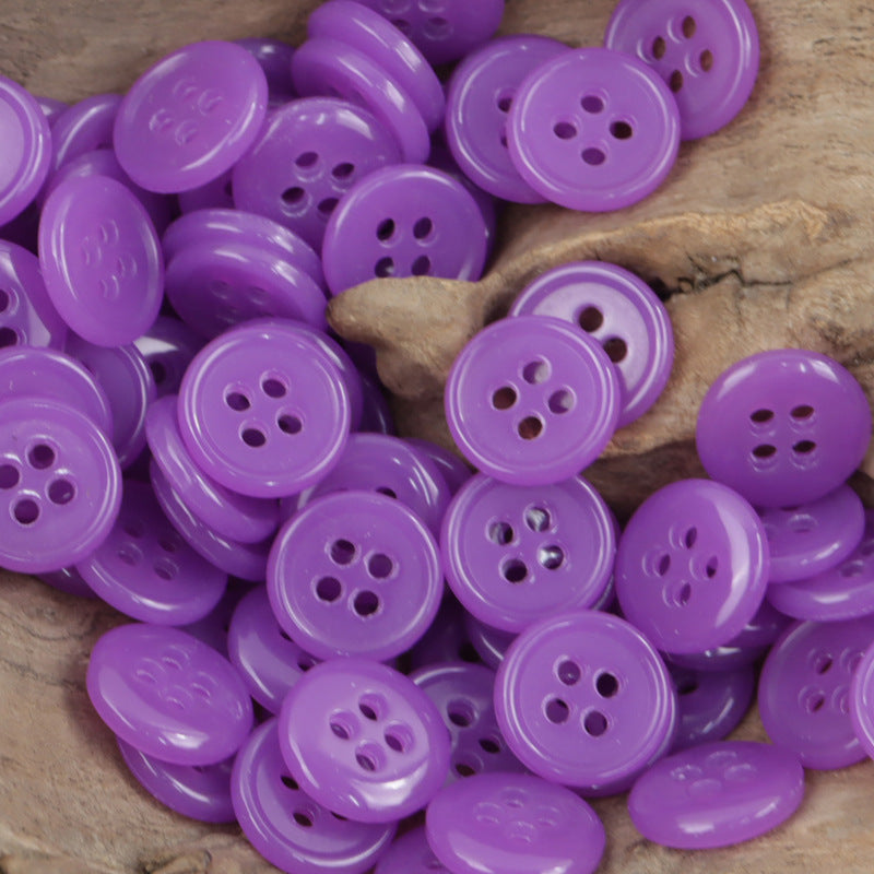 12.5mm Round Colorful Urea Buttons for Children's Beach Shirts 60 Pack - Lots of Buttons